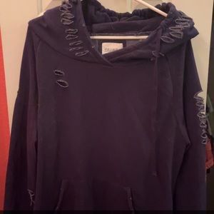 Distress hoodie by Chelsea DeBoer